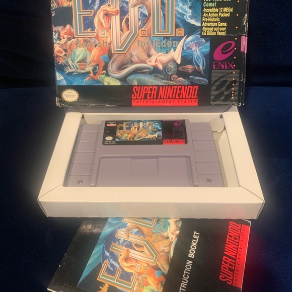 E.V.O.: The Search for Eden (Super Nintendo Entertainment System, 1993) CIB SNES - Picture 12 of 15